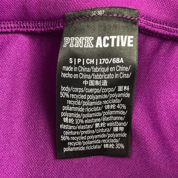 Victoria’s Secret PINK Active Mid Waist Full Length Legging Women's S Fuchsia - Picture 6 of 13